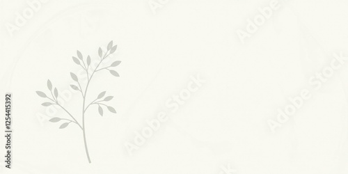 Wallpaper Mural Elegant Minimalist Botanical Branch Design on a Subtle Textured Background, Perfect for Invitations, Cards, and Branding Materials Torontodigital.ca