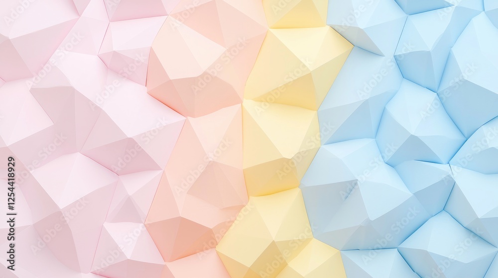 Obraz premium Abstract geometric shapes in pastel colors