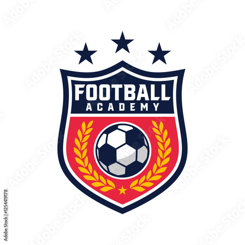 Logo Design Template for Soccer Team or Soccer Academy.
