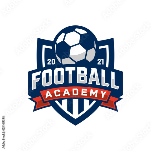 Logo Design Template for Soccer Team or Soccer Academy.