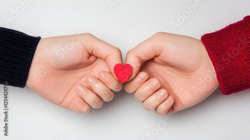 Wallpaper Mural Hands Holding Heart Symbol of Love and Affection on Light Background Torontodigital.ca