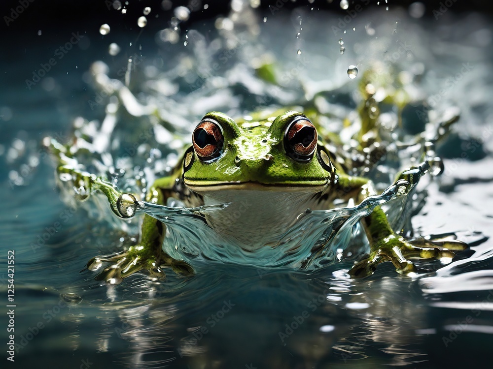 frog in the pond frog in the pond