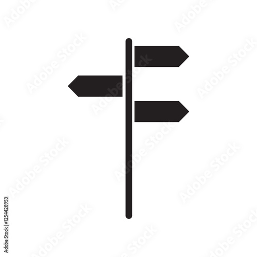 Signboard, directions icon.vector flat black simple trendy style illustration for web and app..eps