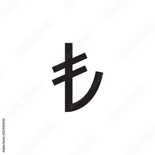 Turkey, turkish lira icon. flat black simple trendy style illustration for web and app..eps