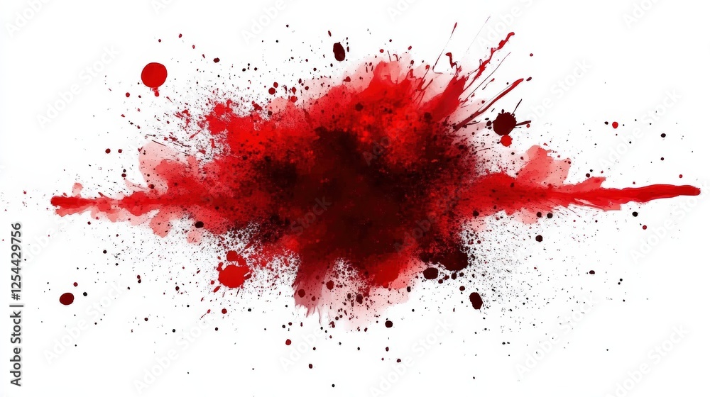 Vibrant Red Paint Splatter on White Background Creating a Bold Artistic Expression for Creative Projects and Design Needs Vibrant Red Paint Splatter on White Background Creating a Bold Artistic Expression for Creative Projects and Design Needs