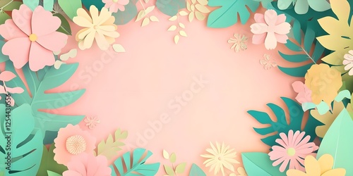 Wallpaper Mural summer card with flowers. banner with peonies, woman's day, 8 march, Easter, mother's day, birthday card, anniversary, copy space Torontodigital.ca