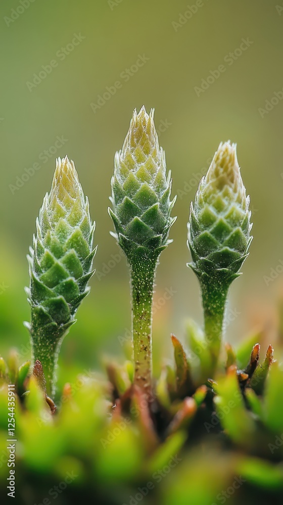 Succulent plants flourish in a lush garden, showcasing natural colors and minimalist beauty Succulent plants flourish in a lush garden, showcasing natural colors and minimalist beauty