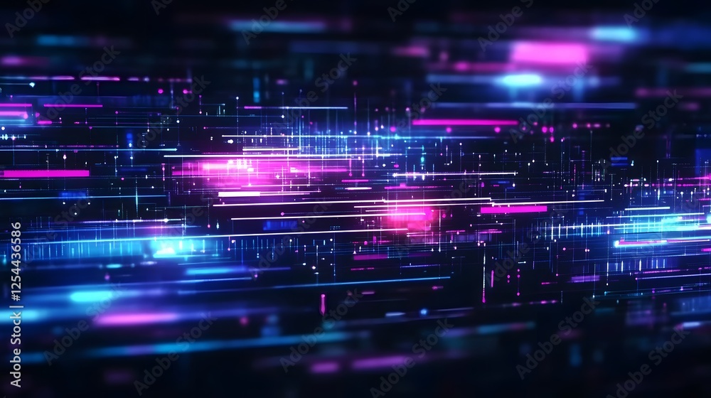 A digital background featuring glowing neon lights and circuit patterns, creating an immersive tech-inspired atmosphere. The futuristic design represents modern technology, innovation A digital background featuring glowing neon lights and circuit patterns, creating an immersive tech-inspired atmosphere. The futuristic design represents modern technology, innovation