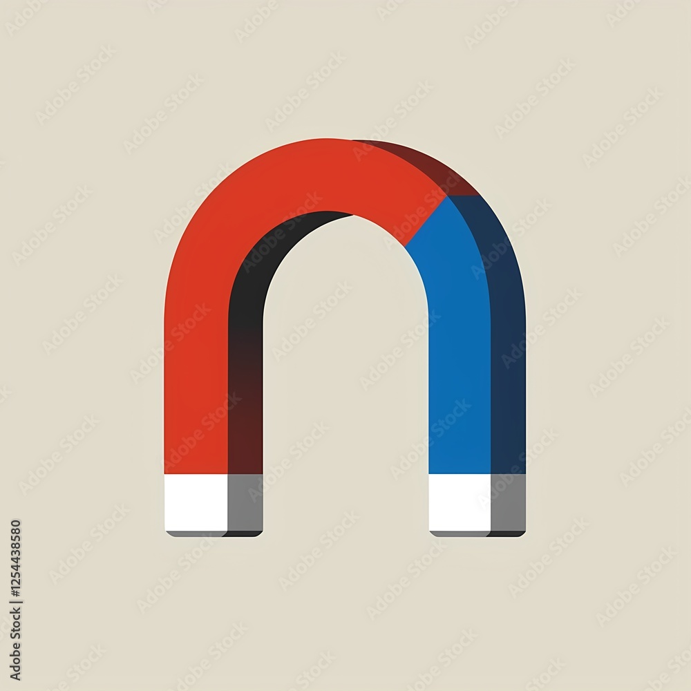 vector illustration of a horseshoe magnet vector illustration of a horseshoe magnet