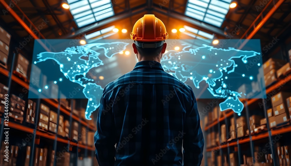 Obraz premium Navigating Global Trade: A Guide to Efficient Supply Chain Management