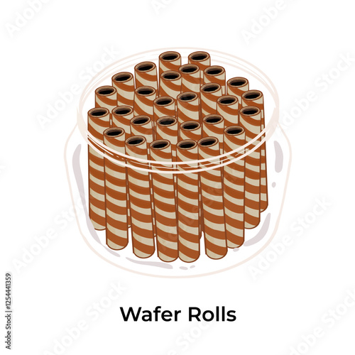 Indonesian Lebaran Snack Kue Kering Eid Fitr Wafer Rolls