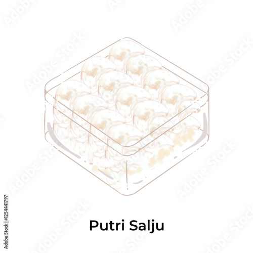 Indonesian Lebaran Snack Kue Kering Eid Fitr Putri Salju