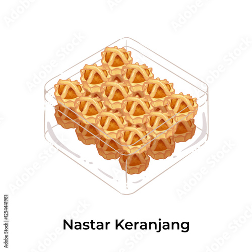 Indonesian Lebaran Snack Kue Kering Eid Fitr Nastar Keranjang