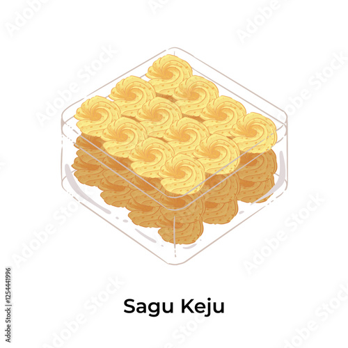 Indonesian Lebaran Snack Kue Kering Eid Fitr Sagu Keju