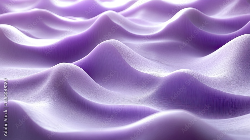 Obraz premium Abstract purple waves creating a serene pattern, evoking calmness and tranquility