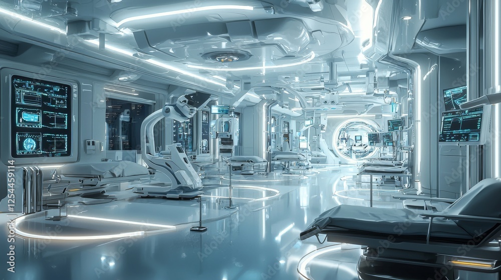 Advanced Robotics in High-Tech Healthcare Facility for Precision Surgery Advanced Robotics in High-Tech Healthcare Facility for Precision Surgery