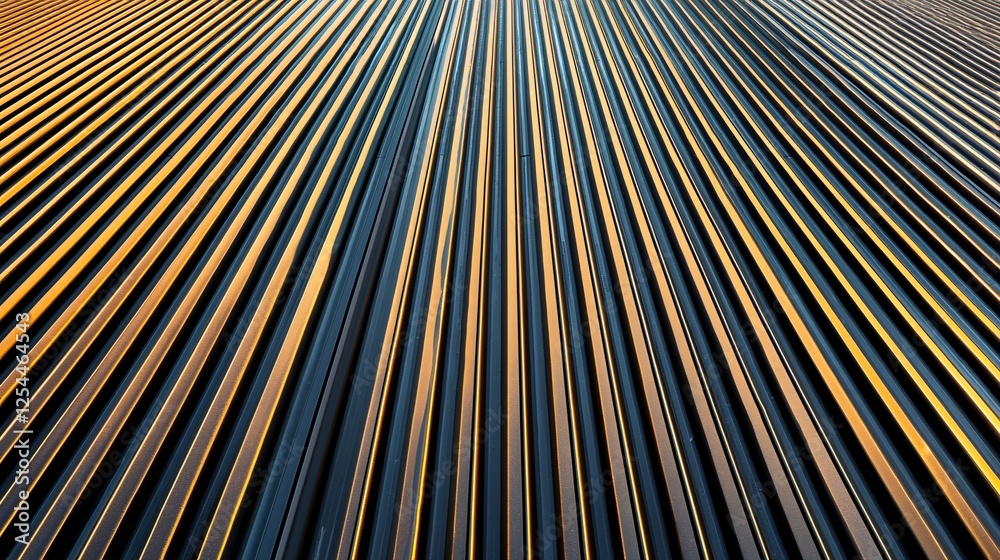 Fototapeta premium close-up photography of solar panel surface textures, reflecting beams of sunlight, intricate details of photovoltaic cells, sharp focus with a high-contrast modern aesthetic