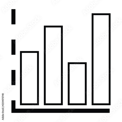 Analytics, bars, statistics, chart, axis icon
