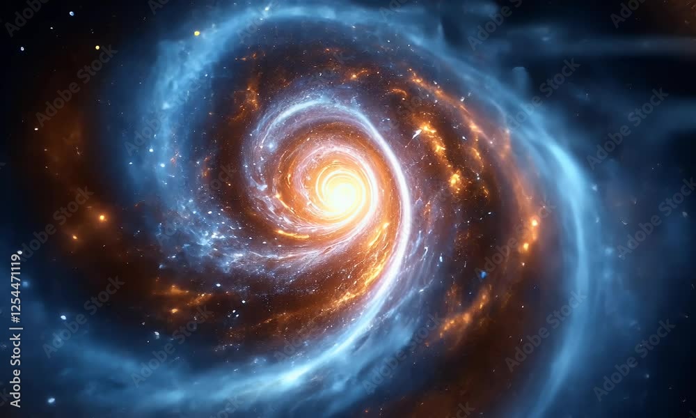 Abstract swirling galaxy, cosmic vortex, celestial energy, possible use in space documentary Abstract swirling galaxy, cosmic vortex, celestial energy, possible use in space documentary