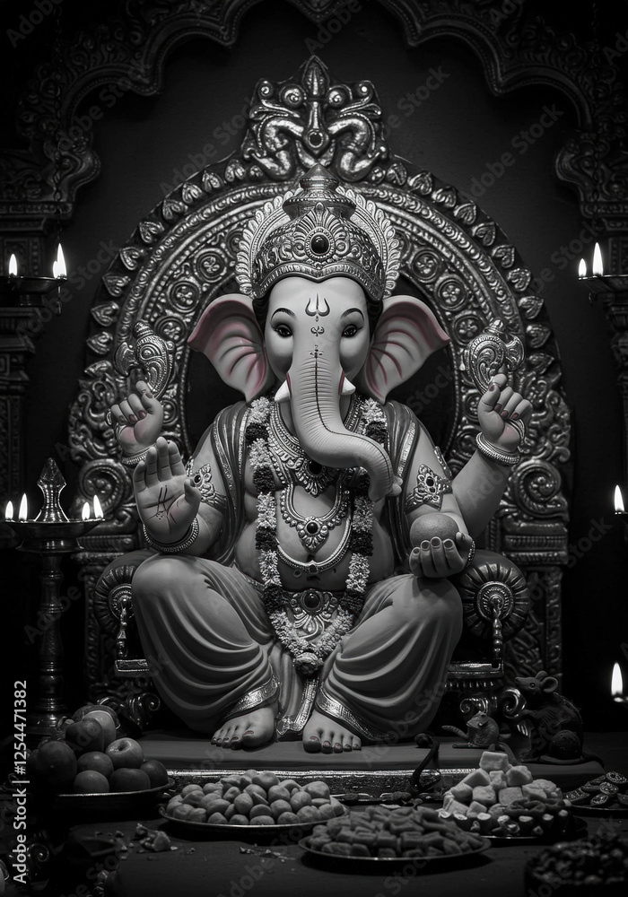 Obraz premium Hindu lord Ganesha | Ganpati | Ganesh | Ganpati festival | Ganesh Chaturthi 