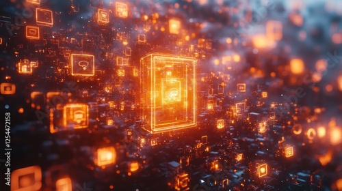 Secure Data Cube in Digital Network, Cyberspace, Background, Security