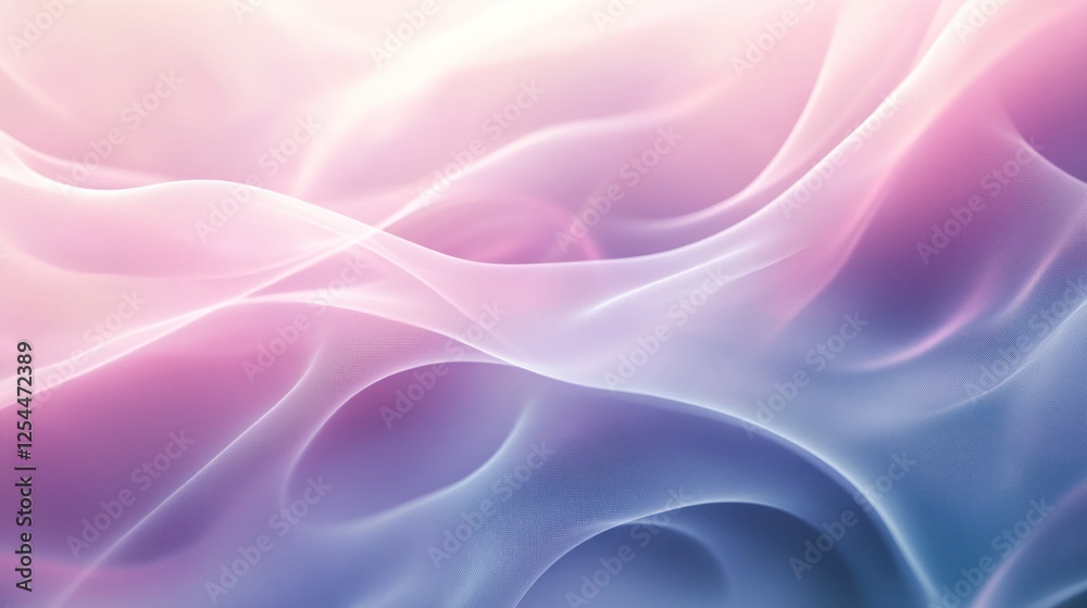 Obraz premium Abstract Pink and Blue Gradient Waves