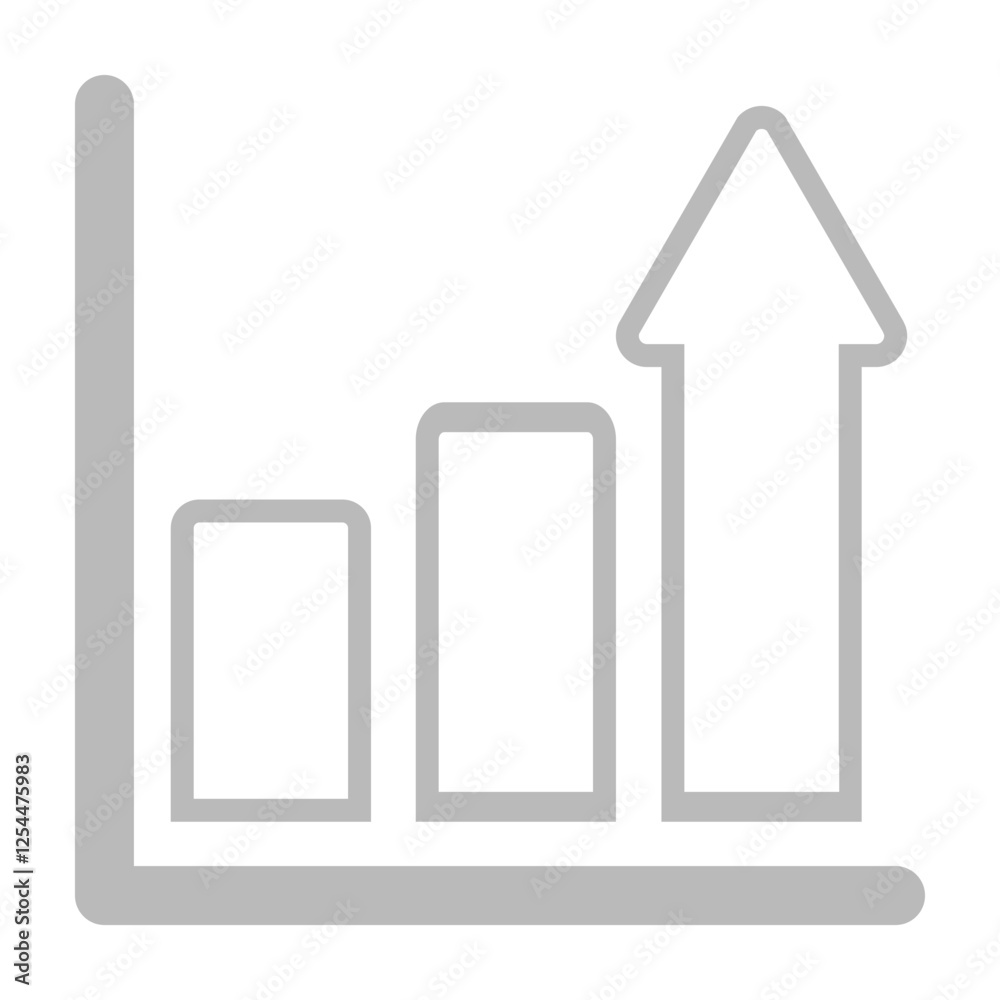 Progress, growth, chart, arrow, statistics icon Progress, growth, chart, arrow, statistics icon