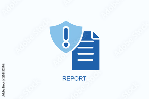 Report Icon Or Logo Isolated Illustration
