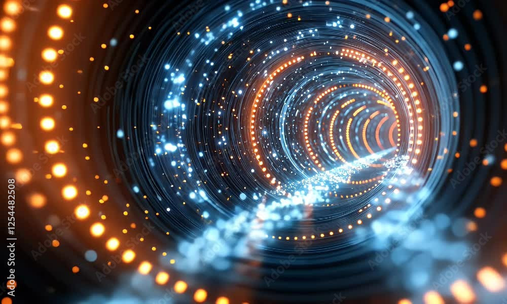 Abstract tunnel of glowing light Abstract tunnel of glowing light