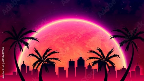 Retro Background Infinity Loops