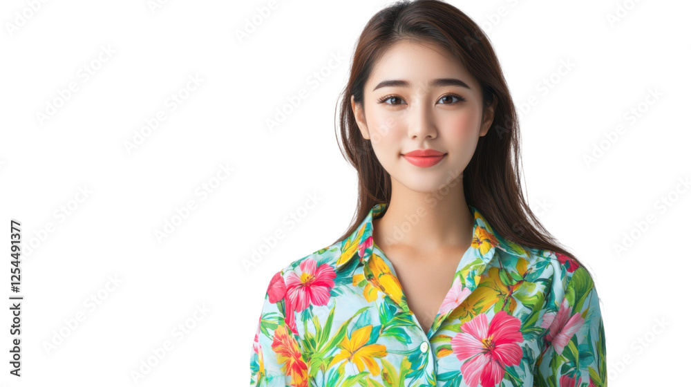 Young asian woman smiling with transparent background Young asian woman smiling with transparent background