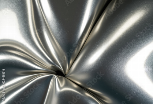 Liquid Silver Metal Abstract Background photo