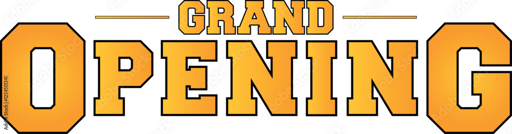 Grand Opening Text Effect, Bold and Stylish Event Design Elements Grand Opening Text Effect, Bold and Stylish Event Design Elements