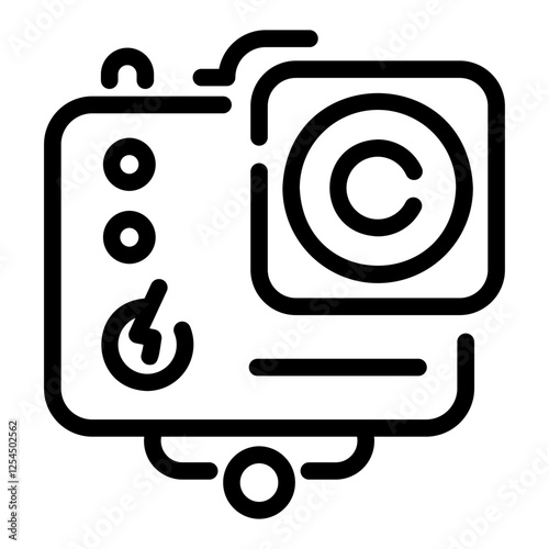 go pro Line Icon