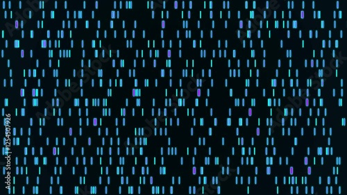 Big genomic data visualization. Animation. Abstract DNA information processing by virtual ai, artificial intelligence. Motion Animation. Video available in 4K FullHD and HD render footage