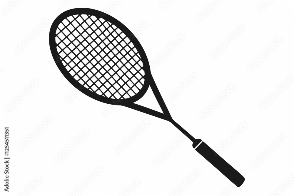 badminton  racket  silhouette