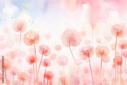 Dandelions backgrounds abstract outdoors.