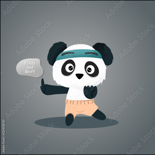 Kungfu panda sport illustration
