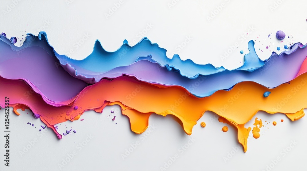 Fototapeta premium Abstract Paint Splashes