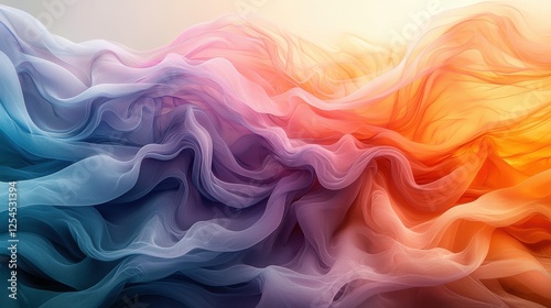 Wallpaper Mural Abstract Flowing Fabric Design Torontodigital.ca