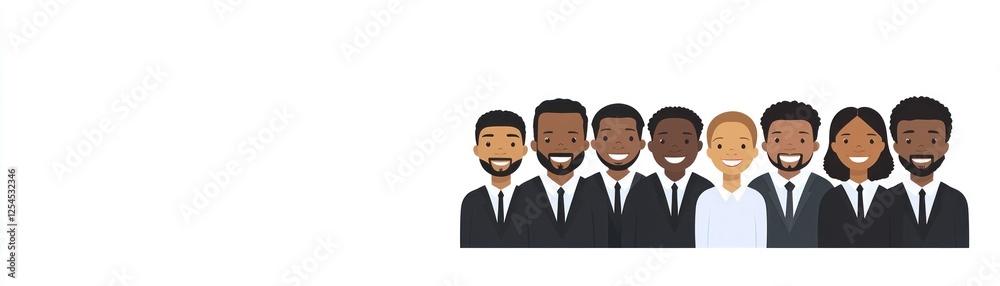 Diverse team, smiling, business, white background. Website banner Diverse team, smiling, business, white background. Website banner