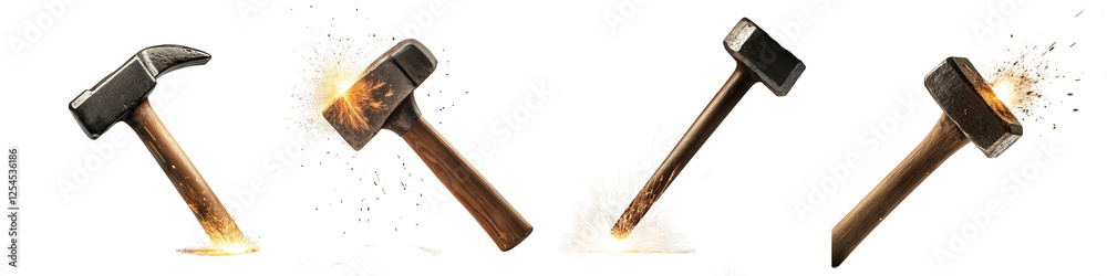 set of A beautiful hammer, a blacksmith's hammer with carved designs, blacksmith's hammer, beautiful carved craftsman's hammer, smooth blacksmith's hammer with designs, on a transparent backgrounds set of A beautiful hammer, a blacksmith's hammer with carved designs, blacksmith's hammer, beautiful carved craftsman's hammer, smooth blacksmith's hammer with designs, on a transparent backgrounds