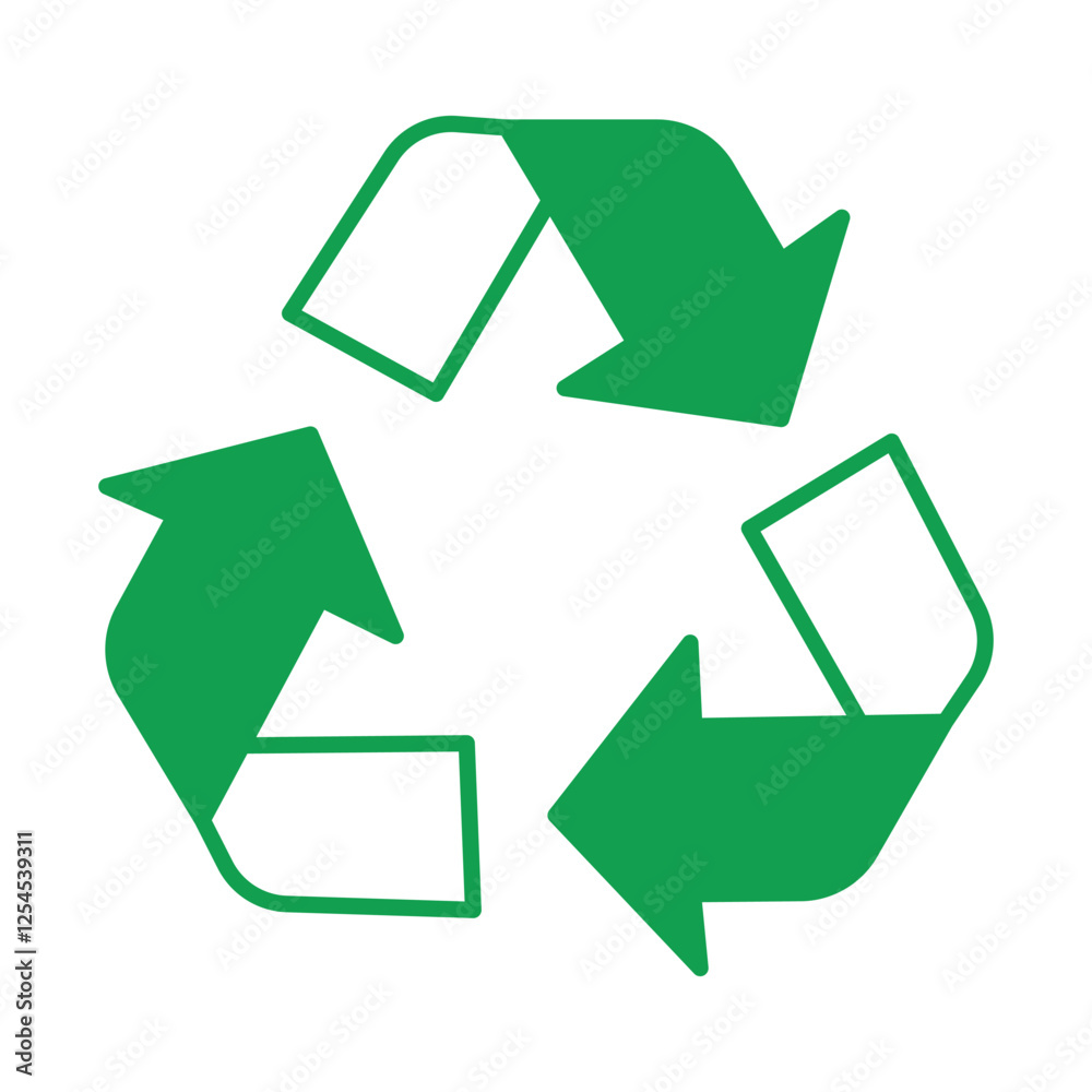 Obraz premium recycle sign symbol vector icon