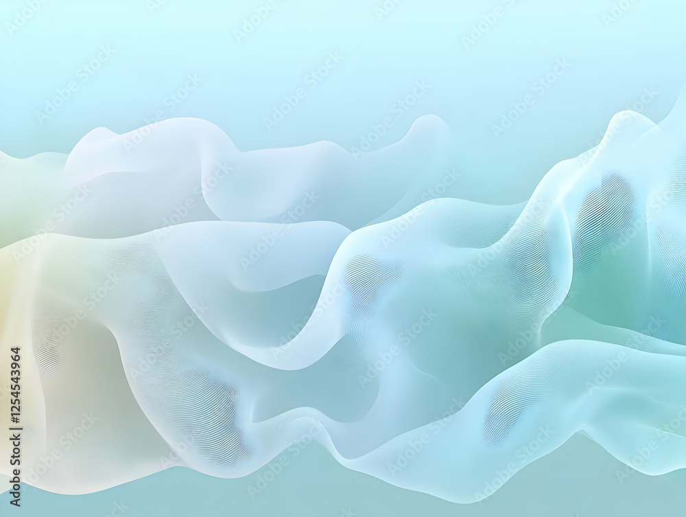 Fototapeta premium Flowing pastel fabric, abstract background