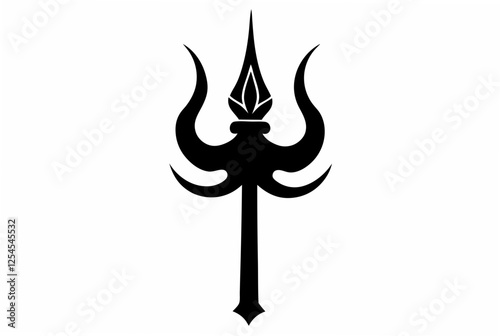 trishul  silhouette vector