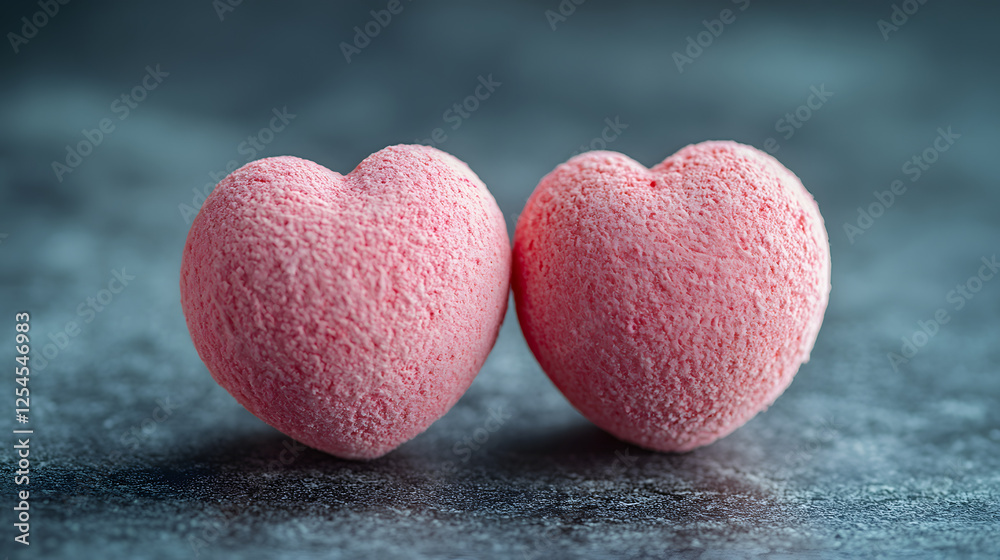 Obraz premium Happy valentine day pink day heart new with copy space 