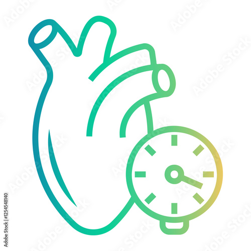 heart Line Gradient Icon