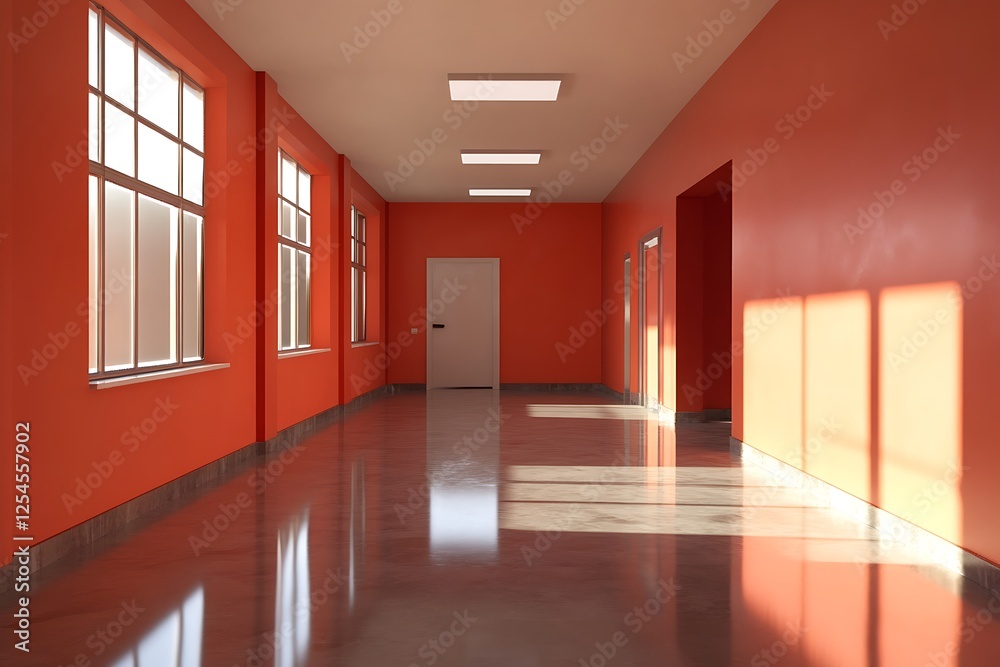 Fototapeta premium empty office space with fresh coat of paint