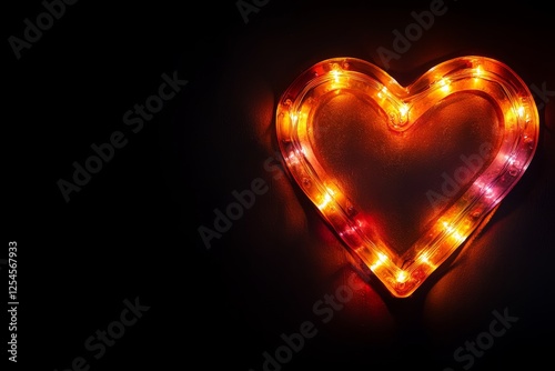 Illuminated Heart Shape Romantic Lights Valentines Day Decor