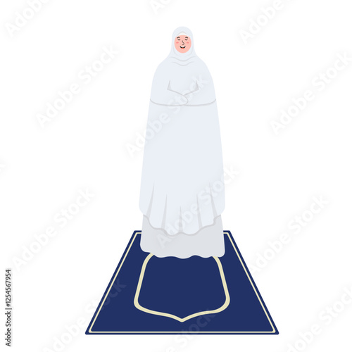 Woman Praying Illustration